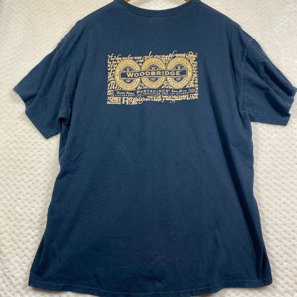 Robert Mondavi 2007 T-shirt Mens XL Woodbridge Portacinco Black Gildan Vintage